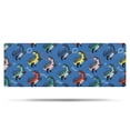 thumbnail image 1 of Blue Cartoon Dinosaurs Text Pattern Bathroom Rugs Mat,Non Slip Microfiber Bathroom Rug,Rubber Backing,Soft Bathroom Mats for Bathroom Floor,Tub and Shower,47x17in(120x43cm), 1 of 5