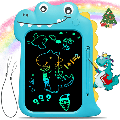 VAMOUT LCD Writing Tablet for Kids, 10Inch Colorful Toddlers Toys Drawing Board, Electronic Educational Doodle Pad Dinosaur Toys Gift for 3 Years and Over Boys Girls