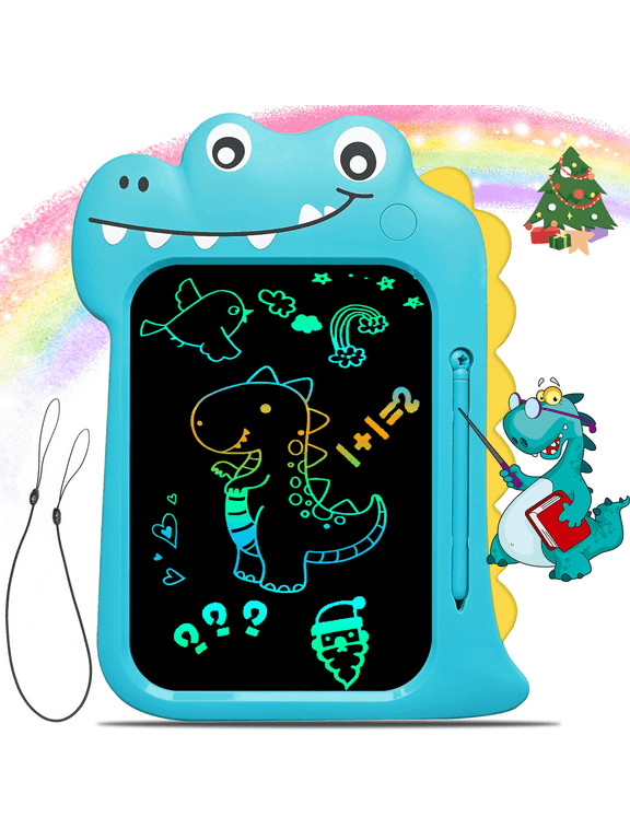 LCD Writing Tablet for Kids, 10Inch Colorful Toddlers Toys Drawing Board, Electronic Educational Doodle Pad Dinosaur Toys Gift for 3 Years and Over Boys Girls