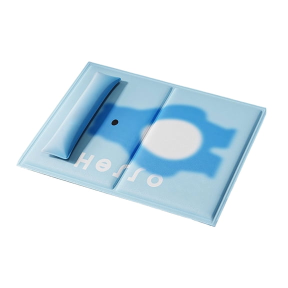Blue Cartoon Pattern Pet Cooling Mat, Non- Summer Gel Pad for Dogs and Cats Indoor Outdoor Use