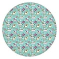 thumbnail image 1 of Blue Cartoon Pegasus Donut Pattern Round Fitted Tablecloth with Elastic Edge,Dining Table Cover Waterproof,Outdoor Round Tablecloth for Camping,Dining,Indoor and Outdoor, 1 of 7