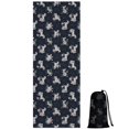 thumbnail image 1 of Blue Cartoon Unicorn Flower Pattern Hot Yoga Mat Towel Non Slip for Hot Yoga - Quick-Drying Yoga Mat Cover with 4 Corner Pockets with Travel Bag - Hot Yoga Towel Non Slip 74"x26", 1 of 6