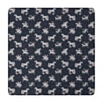 thumbnail image 1 of Blue Cartoon Unicorn Flower Pattern Square Fitted Tablecloth with Elastic Edge,Square Table Cover,Washable Elastic Table Cover for Home Kitchen Party Decor 34"x34", 1 of 6