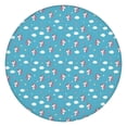 thumbnail image 1 of Blue Cartoon Unicorn Head Star Cloud Pattern Round Fitted Tablecloth with Elastic Edge,Dining Table Cover Waterproof,Outdoor Round Tablecloth for Camping,Dining,Indoor and Outdoor, 1 of 7