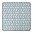 thumbnail image 1 of Blue Cartoon Unicorn Pattern Square Fitted Tablecloth with Elastic Edge,Square Table Cover,Washable Elastic Table Cover for Home Kitchen Party Decor 36"x36", 1 of 6