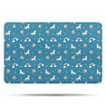thumbnail image 1 of Blue Cartoon Unicorn Rainbow Cloud Star Balloon Bathroom Rugs Mat,Non Slip Microfiber Bathroom Rug,Rubber Backing,Soft Bathroom Mats for Bathroom Floor,Tub and Shower,20x32in(50x80cm), 1 of 5