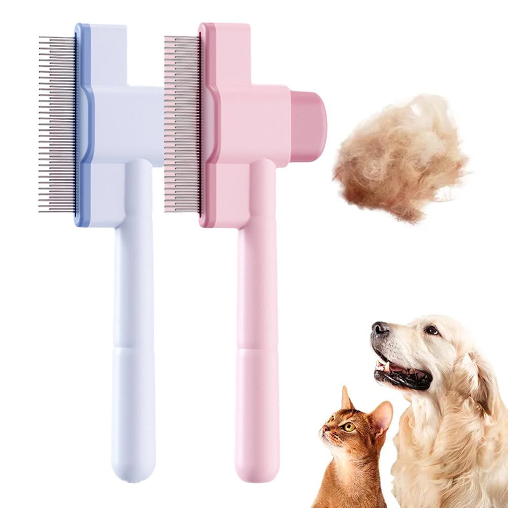 Blue Cat And Dog Comb To Untie And Remove Floating Hair Artifact Pet ...
