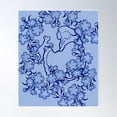 thumbnail image 1 of Blue Cat Witch Poster Wall Art, Modern Wall Decor For Living Room Bedroom, 12x18 UNFRAMED, 1 of 3