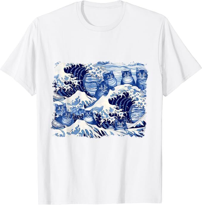 Blue Cats Wave For Kamala Funny Cat Owners Kamala Harris Unisex TShirt