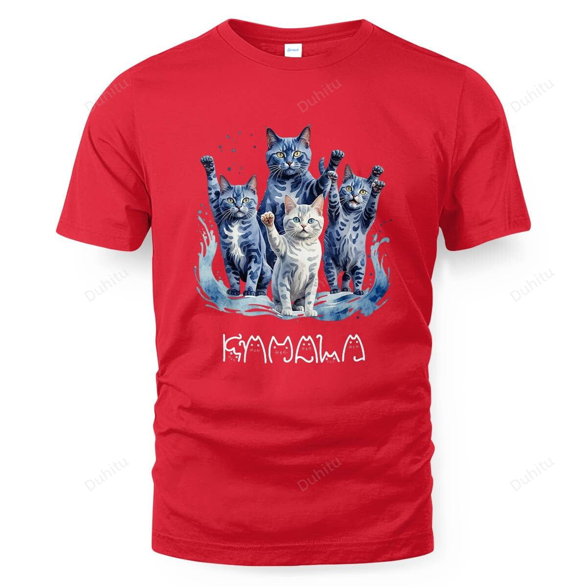 Blue Cats Wave Funny for Cat Owners, Unisex Up To Sizes 4XL
