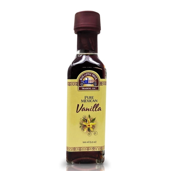 Blue Cattle Truck Trading Co. Pure Gourmet Mexican Vanilla Extract, Small, 3.3 Ounce