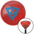thumbnail image 1 of Blue Celtic Design No.2 Orange Retro Metal Flake Shift Knob with M16 x 1.5 Insert, 1 of 1