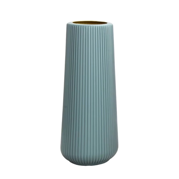 Blue Ceramic Vase Modern Home DecorforLiving Room Blue Decorative Vase Tabletop DecorforModern Living Room Blue Home Accent Single Piece