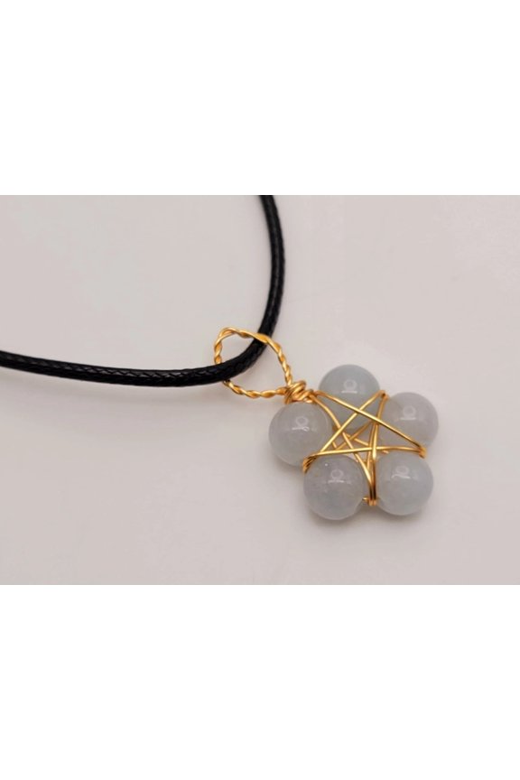 Blue Chalcedony necklace Powerful necklace Healing Energy Crystal Jewelry