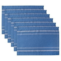 Blue Chambray French Stripe Placemat (Set of 6)