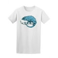 thumbnail image 1 of Blue Chameleon On A Branch T-Shirt Men -Image by Shutterstock, Male 3X-Large, 1 of 2