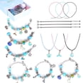 thumbnail image 1 of Blue Charm Bracelet Making Kit TeqHome Jewelry Making Kit Trendy Stuff DIY Crafts with Gift Box for Teen Girls Gifts Birthday 5 6 7 8 9 10 11 12 Years Old, 1 of 12