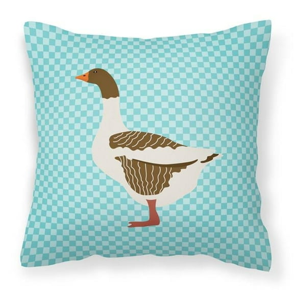 Blue Check Themed Fabric Decorative Pillow