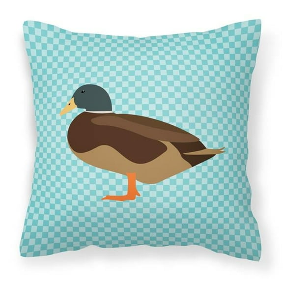 Blue Check Themed Fabric Decorative Pillow