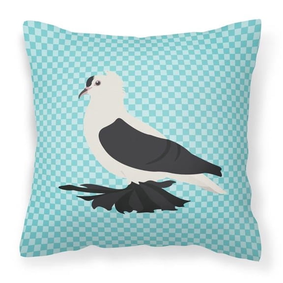 Blue Check Themed Fabric Decorative Pillow