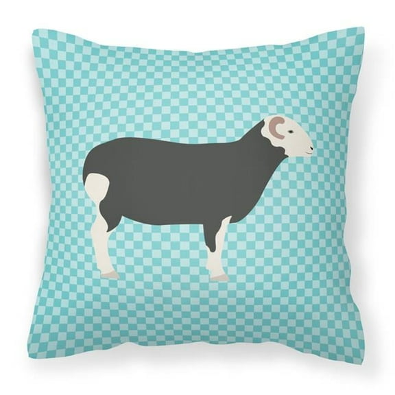 Blue Check Themed Fabric Decorative Pillow