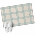 thumbnail image 1 of Blue Checkered Bathroom Rug Washable 2x3 Entryway Rug Non Slip Rustic Farmhouse Buffalo Plaid Front Door Mat Low Pile Indoor Doormat Throw Floor Carpet for Kitchen Bedroom Entrance, 1 of 9