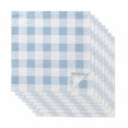 thumbnail image 1 of Blue Checkered Cloth Napkins, Blue White Buffalo Plaid Washable and Reusable Dinner Napkins Set of 8, Table Napkin for Kitchen Party Birthday Wedding Hotel Housewarming 20"x20", 1 of 8