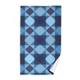 thumbnail image 1 of Blue Checkered Grid Pattern Cotton Face Towel Soft Hand Towel Absorbent Bathroom Towel for Kitchen Hotel, 1 of 7