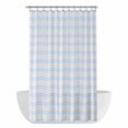 thumbnail image 1 of Blue Checkered Shower Curtain - Water Repellent Fabric Shower Curtains Washable, Farmhouse Stripes Modern Art Decorative Polyester Cloth Bathroom Curtains Modern Bath Decor 36"x72", 1 of 8