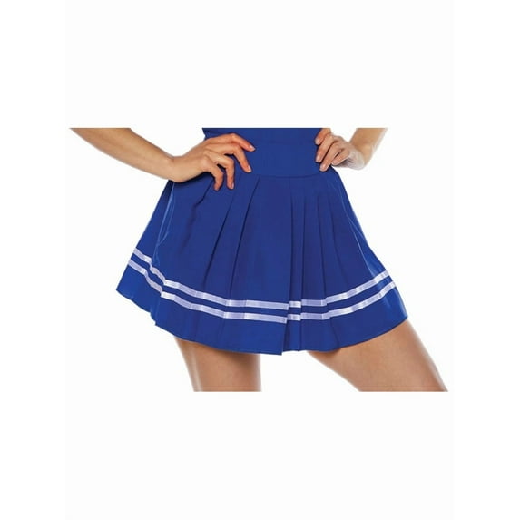 Women's Blue Cheerleader Pleated Costume Skirt Medium 8-10