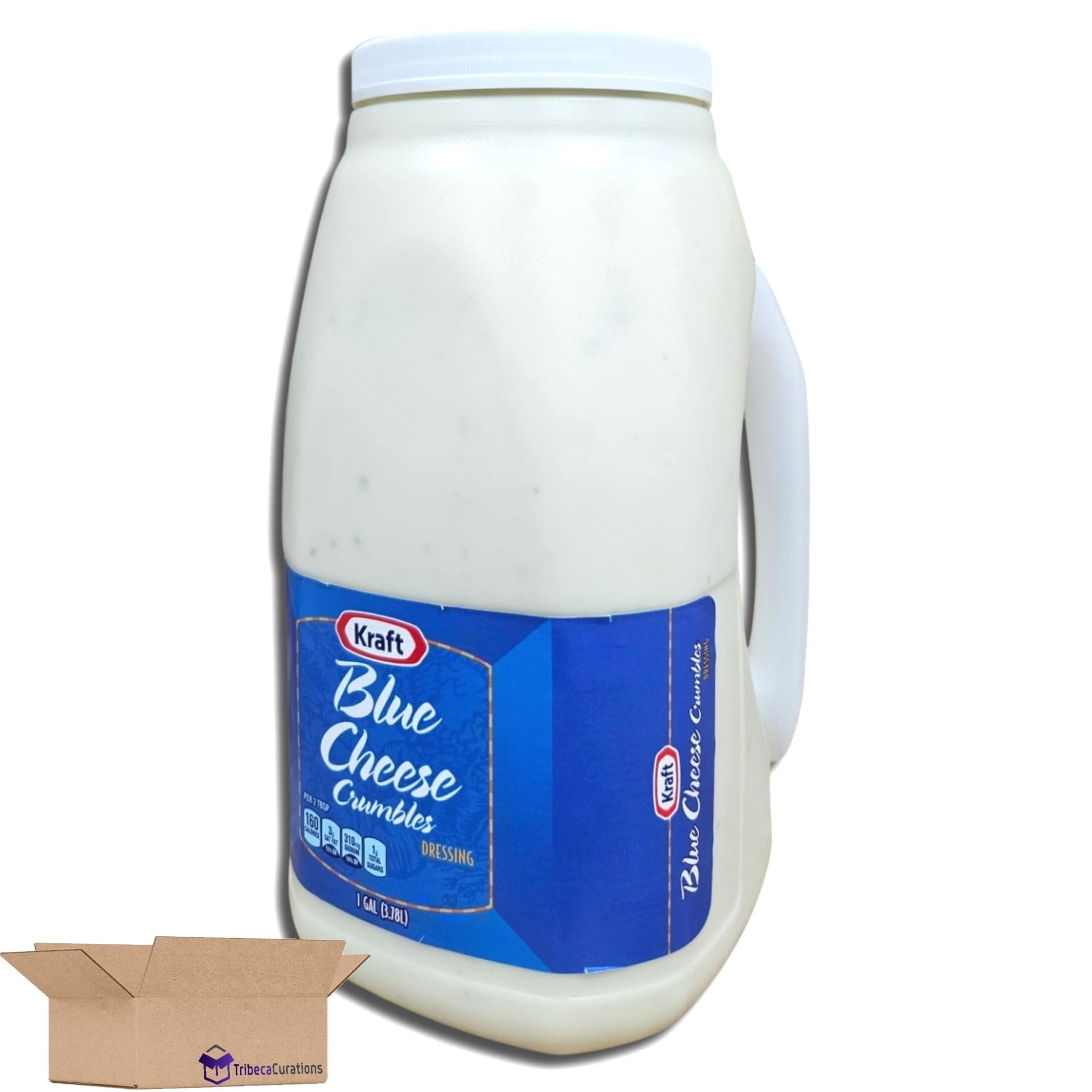 Blue Cheese Crumbles Dressing Bulk 1 Gallon Jug With Handle