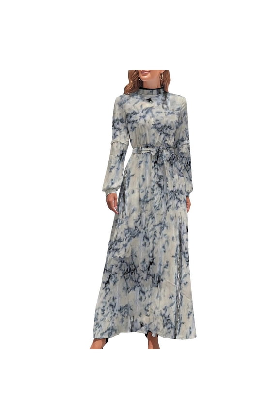 Blue Cheese Long Dress Bridesmaid dress woman evening dresses luxury 2024