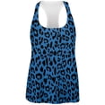 thumbnail image 1 of Blue Cheetah Print All Over Womens Work Out Tank Top, 1 of 1