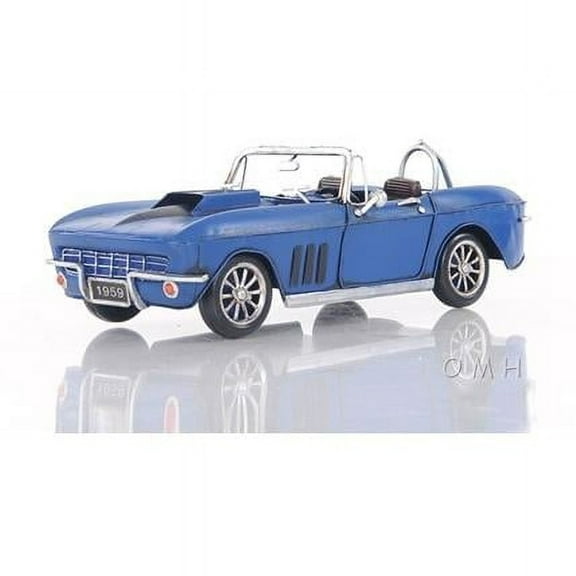 Blue Chevrolet Corvette Sting Ray Sports Car