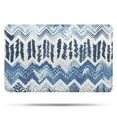 thumbnail image 1 of Blue Chevron Geometric Boho Pattern Bathroom Rugs Mat,Non Slip Microfiber Bathroom Rug,Rubber Backing,Soft Bathroom Mats for Bathroom Floor,Tub and Shower,20x32in(50x80cm), 1 of 5