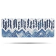 thumbnail image 1 of Blue Chevron Geometric Boho Pattern Bathroom Rugs Mat,Non Slip Microfiber Bathroom Rug,Rubber Backing,Soft Bathroom Mats for Bathroom Floor,Tub and Shower,47x17in(120x43cm), 1 of 3