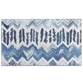 thumbnail image 1 of Blue Chevron Geometric Boho Pattern Door Rugs,Washable Non Slip Door Mats Indoor,Decorative Door Mats,Entry Mat Indoor for Entrance,Bedroom,Kitchen,Bathroom,17"x30", 1 of 6