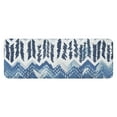 thumbnail image 1 of Blue Chevron Geometric Boho Pattern Kitchen Rug Mat,Kitchen Runner Rugs Non Skid Washable,Decorative Kitchen Floor Mats for Kitchen,Sink,Laundry,17"x47.2", 1 of 7