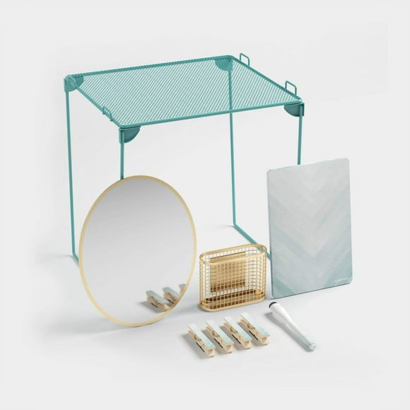 Blue Chevron Shelf Locker Kit Blue