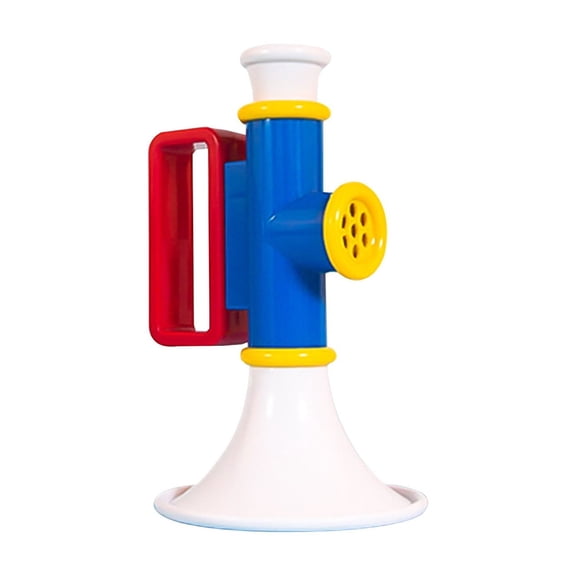Blue Childrens Educational Trumpet Blowing Instrument For Early Childhood Music Lung Capacity Training Toy For Kids