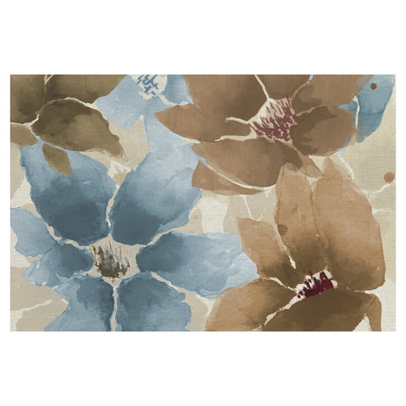 Blue Chocolate Floral by Willowbrook Art Print