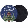 thumbnail image 1 of Blue Christmas Coasters Set of 2, Absorbent Coasters for Drinks, Xmas Christmas Tree Snowflake Coaster for Desk Coffee Table Protection, Home Decor House Warming Gifts 4", 1 of 8