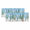 thumbnail image 1 of Blue Christmas Curtain Valances for Windows, Kitchen Valance Window Treatments Panel 2 Pack, Xmas Tree Snowman Elk Snowflake Rod Pocket Short Curtains for Bathroom Bedroom 60 x 18 Inch, 1 of 8