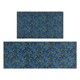 thumbnail image 1 of Blue Christmas Holly and Candy Cane Pattern Kitchen Rugs Sets Of 2,Anti Fatigue Kitchen Mat Rugs Non Slip Washable,Decorative Kitchen Floor Mats for Kitchen,Sink,Laundry,17"x30"+17"x47", 1 of 7