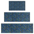 thumbnail image 1 of Blue Christmas Holly and Candy Cane Pattern Kitchen Rugs Sets Of 3,Kitchen Runner Rugs Non Skid Washable,Decorative Kitchen Floor Mats for Kitchen,Sink,Laundry,17"x30"+ 17"x47" + 17"x59", 1 of 6