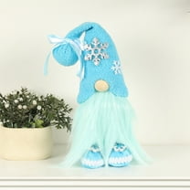Blue Christmas Home Gnomes Decoration,Plushes Standing Gnomes Doll Desktop Decoration,Perfect for Interior Decoration or Gifts for Family, Friends,Colleagues,3.93x3.14x11.02in