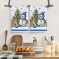 thumbnail image 1 of Blue Christmas Kitchen Towels, Hello Winter Snowman Snowflake Christmas Hand Dish Towels, 23.6x15.8 Inch Absorbent Tea Dry Cloth, for Baking Holiday Bathroom Xmas Home Gift Supplies, 1 of 6