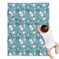 thumbnail image 1 of Blue Christmas Polar Bear Pattern Blanket,Comfortable Soft Flannel Throw Blanket,All Season,Warm Lightweight Blankets for Sofa Bed Couch Living Room Chair,30"x40", 1 of 4