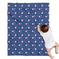 thumbnail image 1 of Blue Christmas Santa and Snowflake Pattern Blanket,Comfortable Soft Flannel Throw Blanket,All Season,Warm Lightweight Blankets for Sofa Bed Couch Living Room Chair,30"x40", 1 of 4