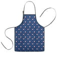thumbnail image 1 of Blue Christmas Santa and Snowflake Pattern Kids Aprons for Girls and Boys,Adjustable Neck Strap Toddler Aprons for Kids Cooking Baking, 1 of 7
